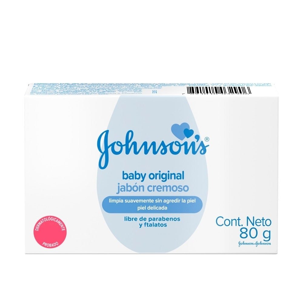 Sabonete Johnson Baby Branco 80g - Embalagem com 6 Unidades