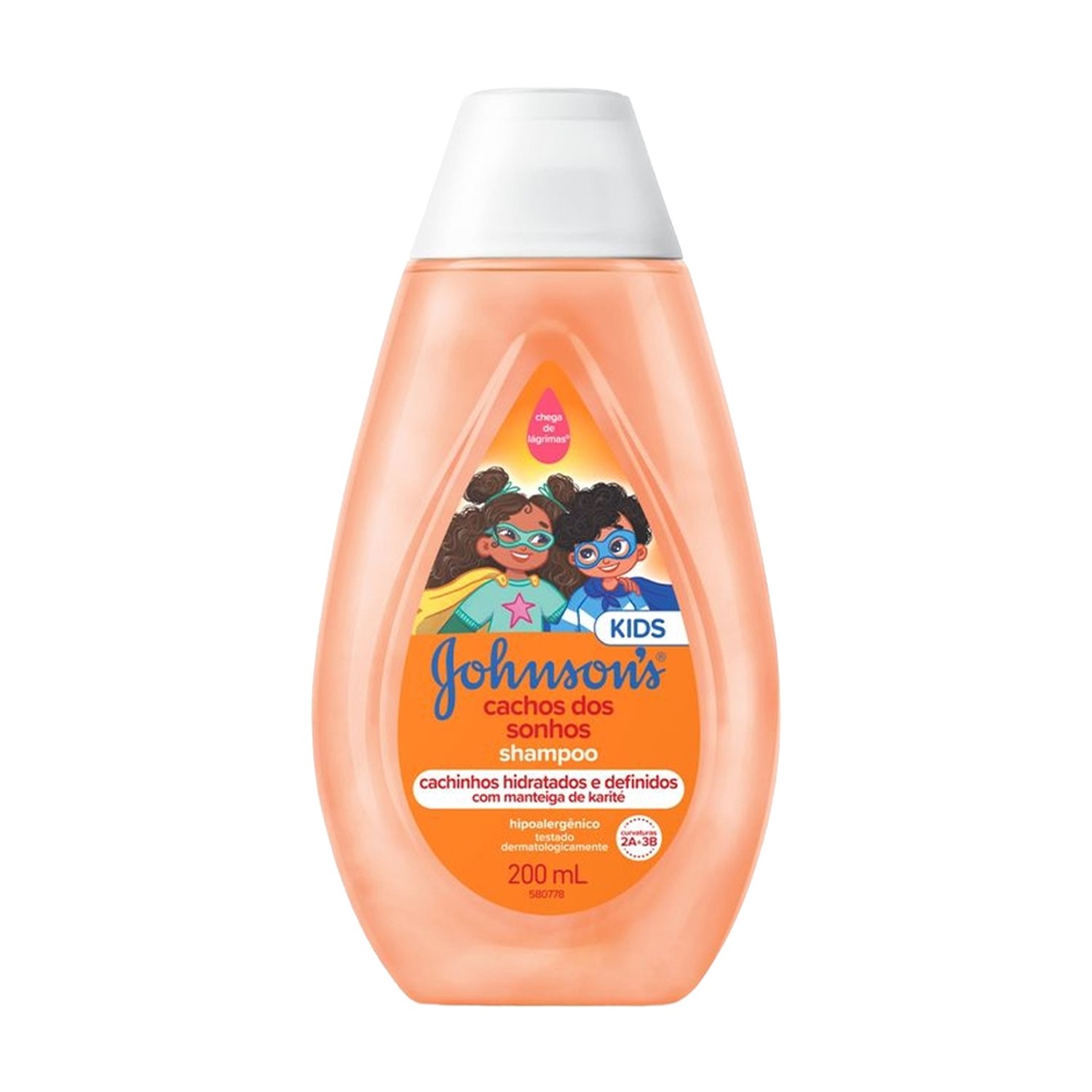 Shampoo Johnson's Cachos dos Sonhos para Cabelos Cacheados 200ml