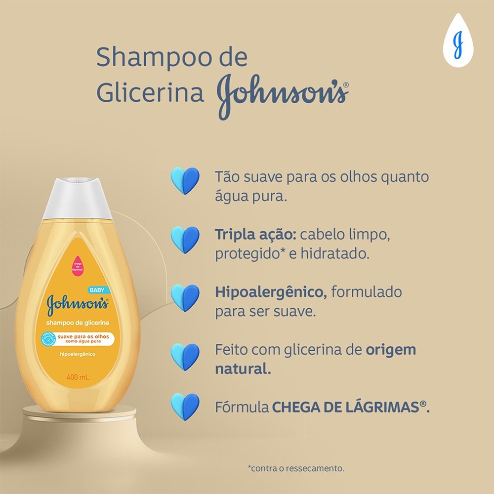 Shampoo Johnson's Baby Glicerina 400ml