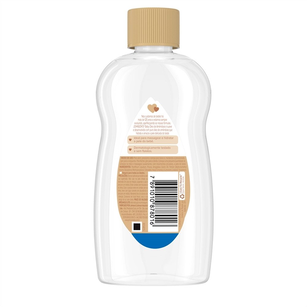 Óleo Hidratante Johnson's Baby de Amêndoas 200ml