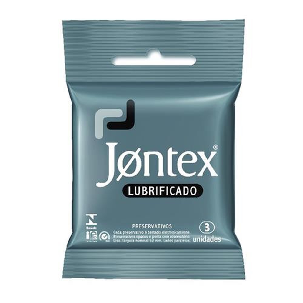 Preservativo Jontex Lubrificado - Embalagem com 3 unidades