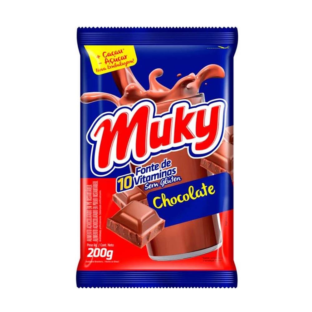 Achocolatado Em Pó Muky Fino 200g