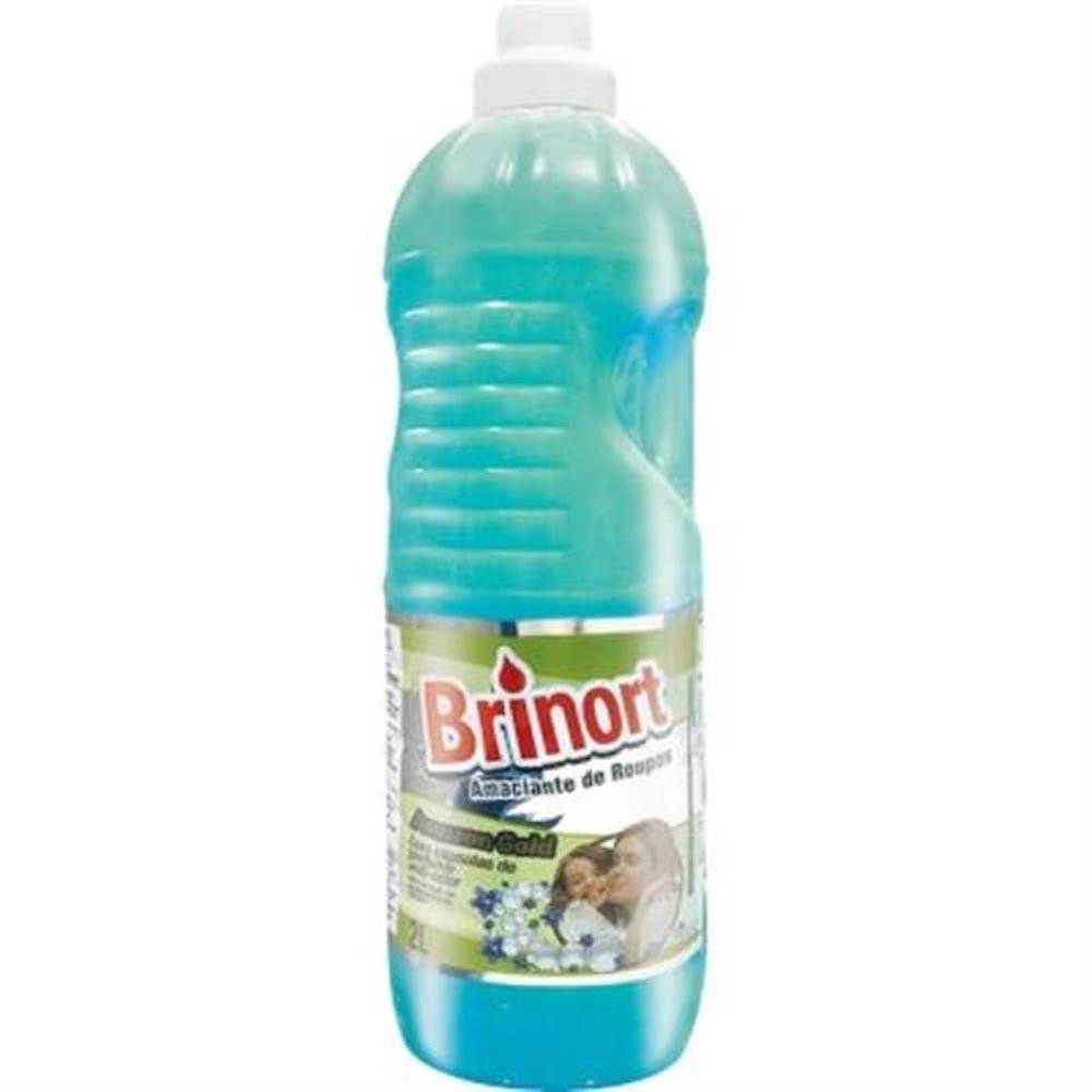 Amaciante Brinort Amazon Gold Verde 2 Litros - Caixa contém 6 unidades.