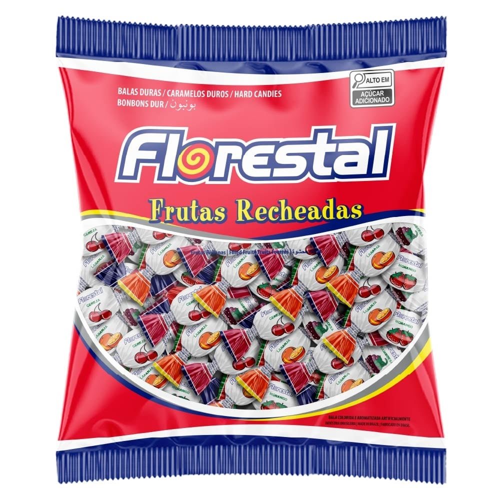 Bala Florestal Frutas Recheadas 1Kg