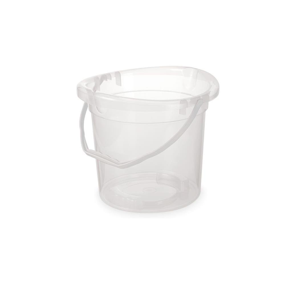Balde 11L Com Alça Plástica Transparente Plasvale
