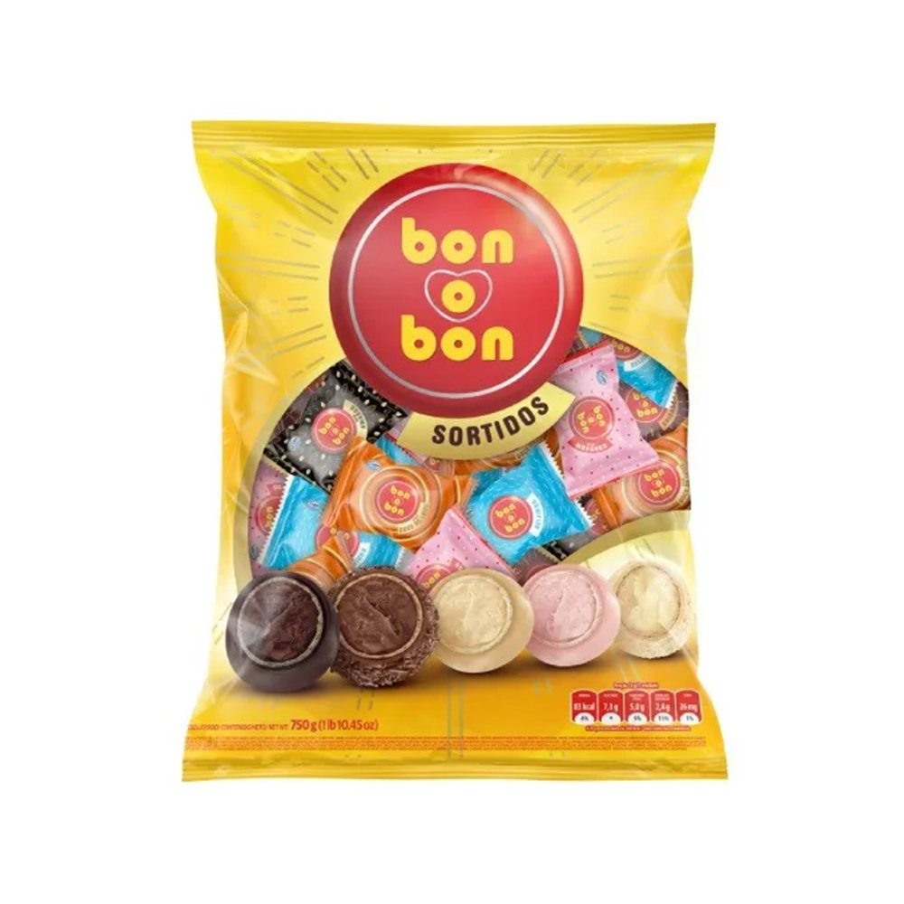 Bombom Arcor Bon o Bon Sortidos 750g