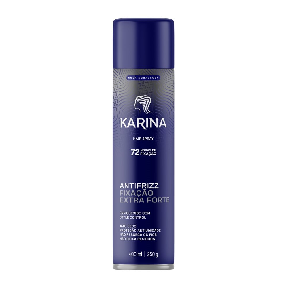 Hair Spray Karina Fixação Extra Forte, 400ml