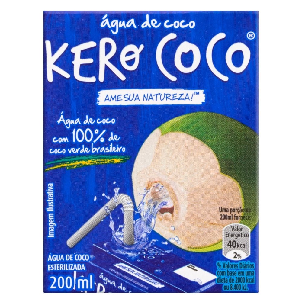 Água de Coco Esterilizada Kids Kero Coco Caixa 200ml