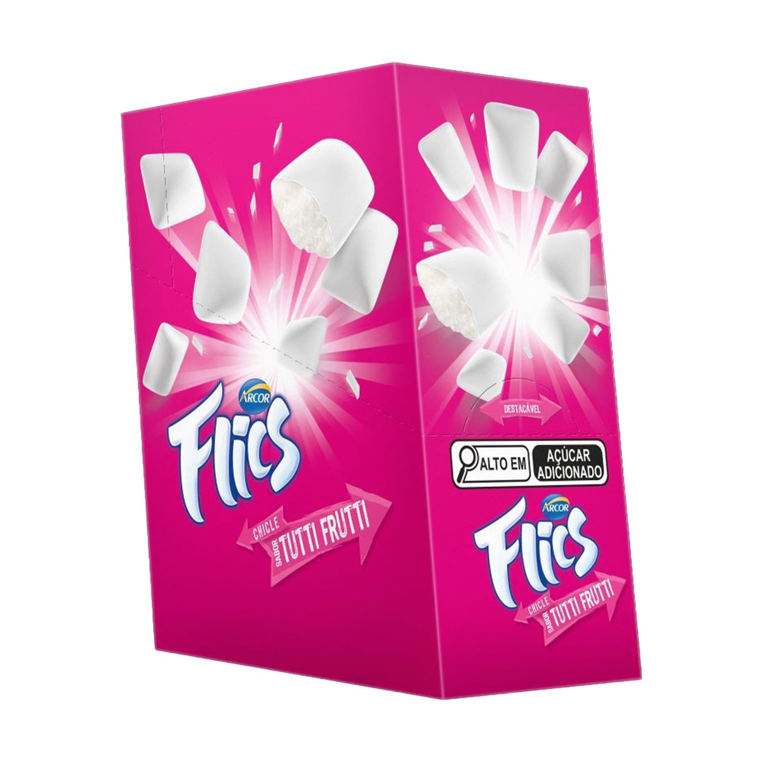 Chiclete Arcor Flics Tutti Frutti 204g