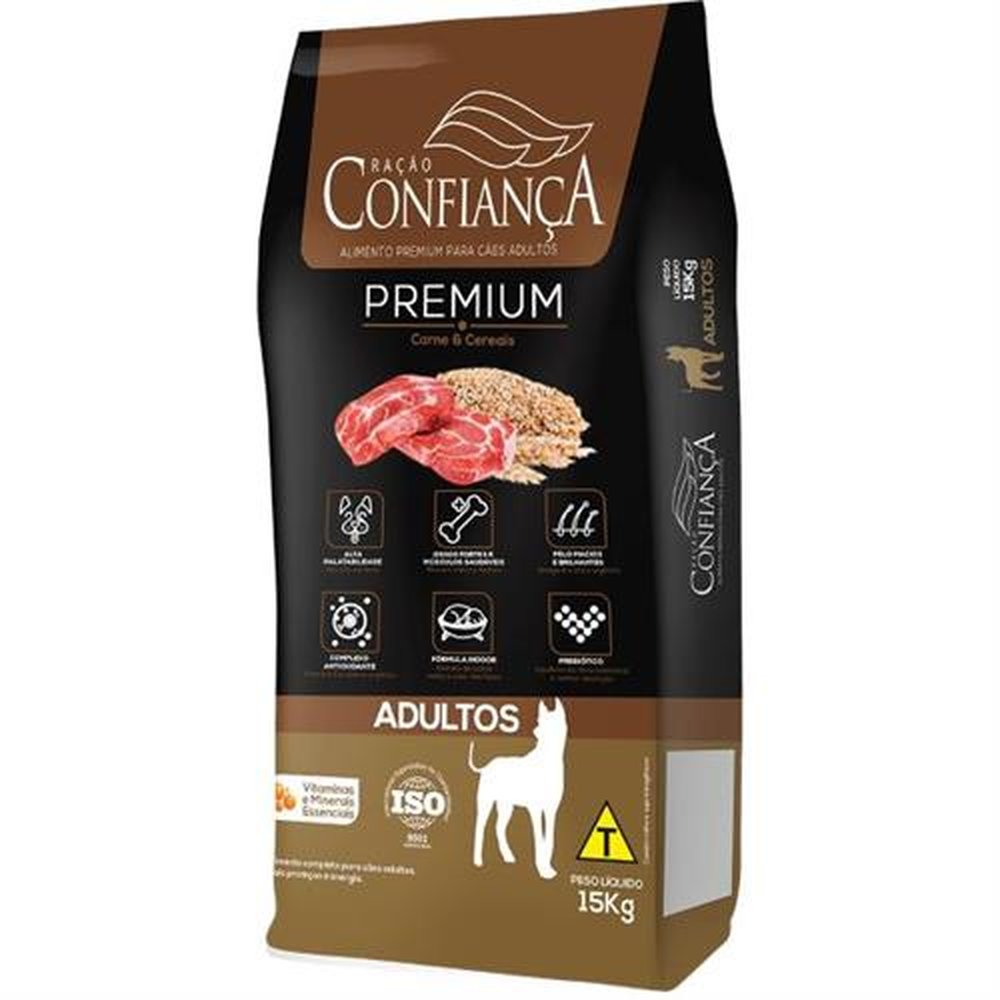 Ração Confiança Adulto 15kg