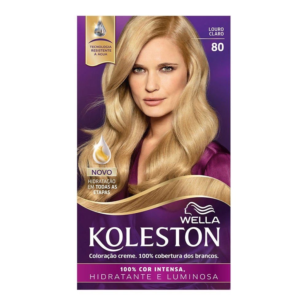 Tinta de Cabelo Koleston 80 Louro Claro 55g