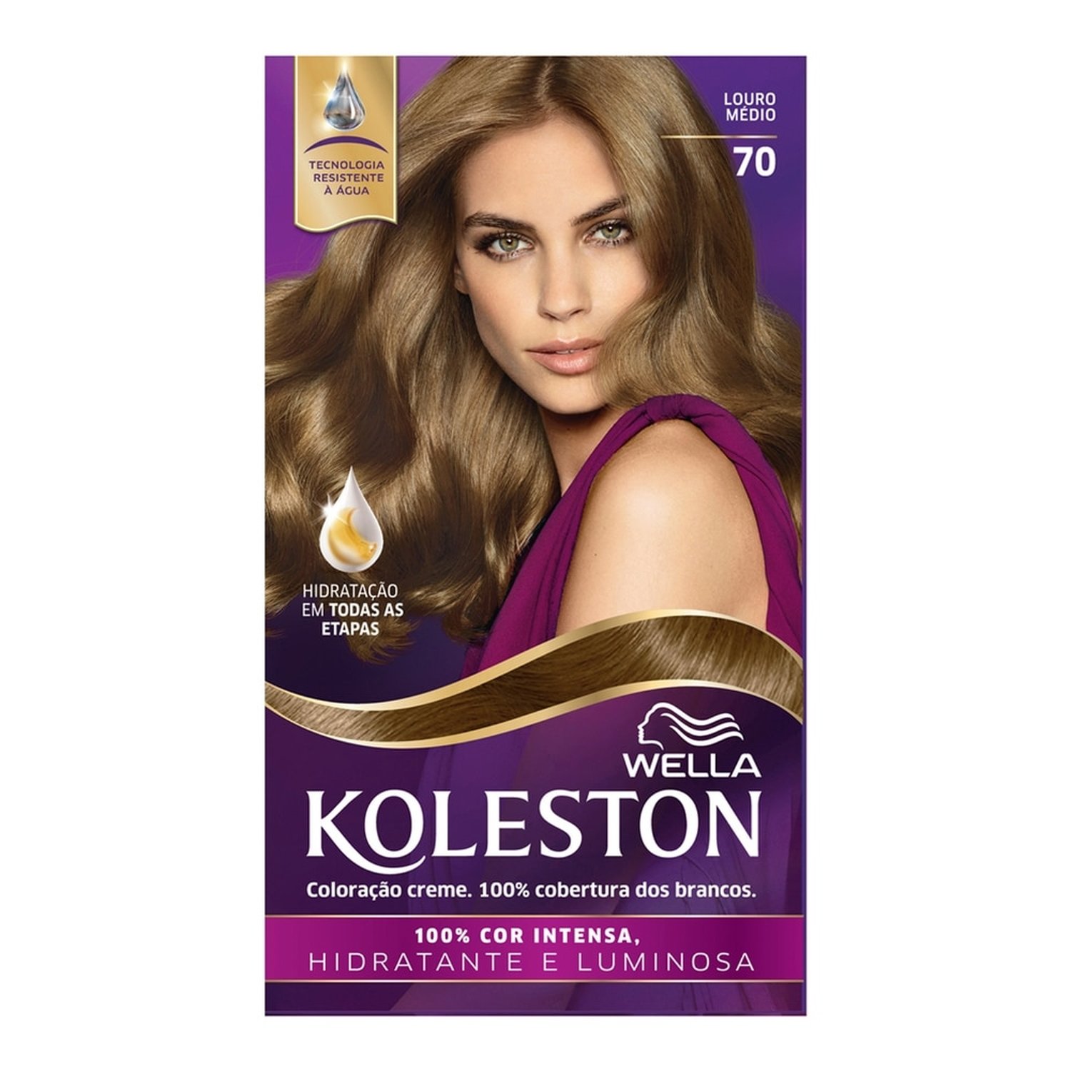 Tinta de Cabelo Koleston 70 Louro Médio 55g