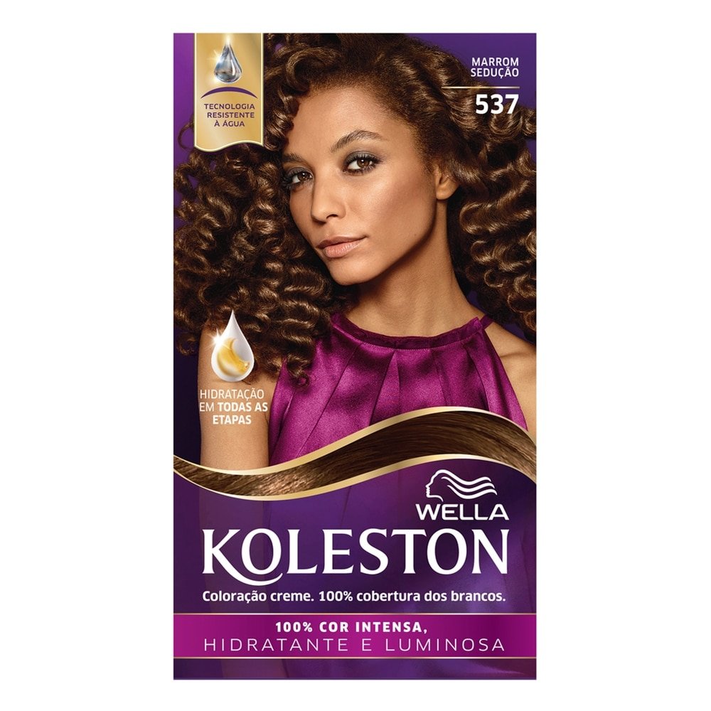 Tinta de Cabelo Koleston 537 Marrom Sedução 55g