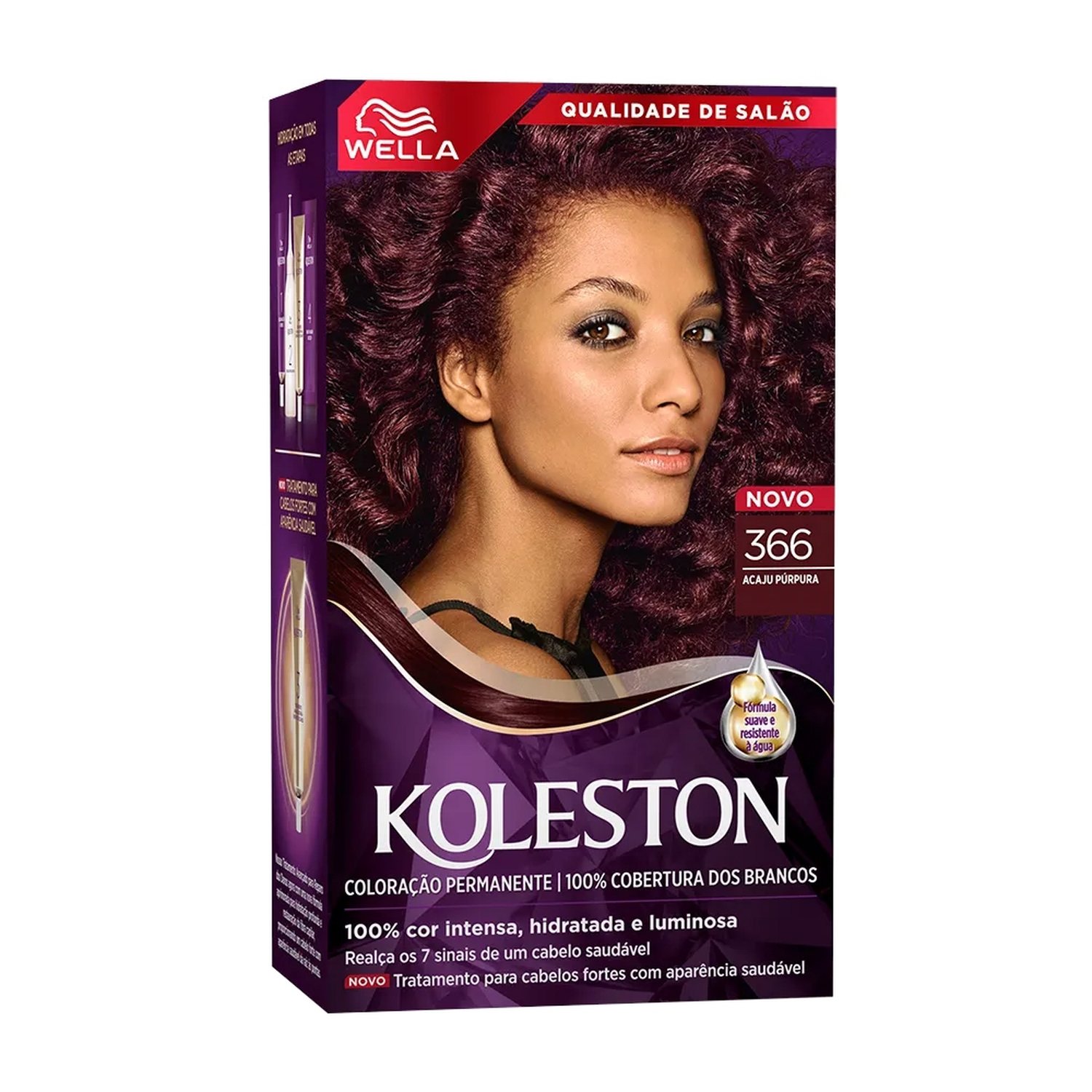 Tinta de Cabelo Koleston 366 Acaju Púrpura 55g