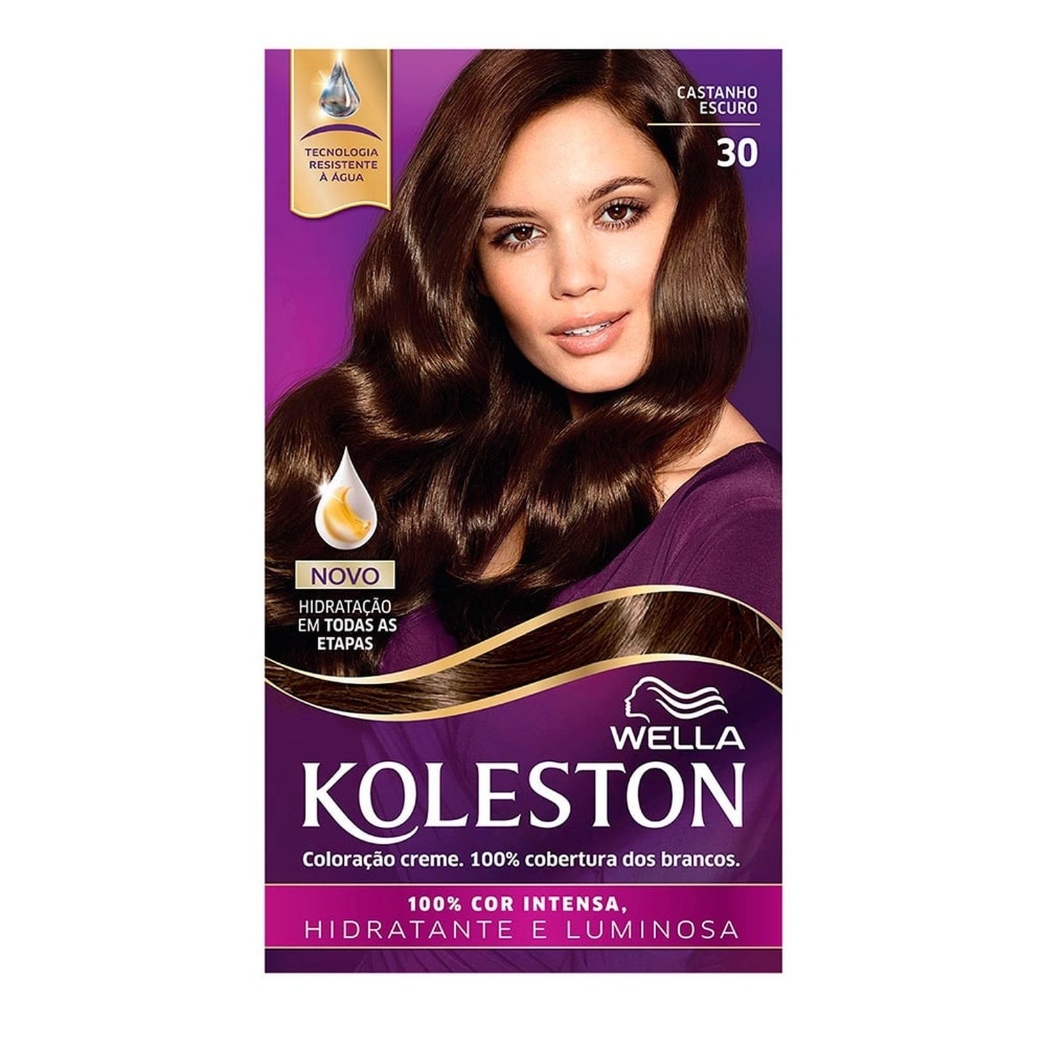 Tintura Koleston 30 Castanho Escuro 55g