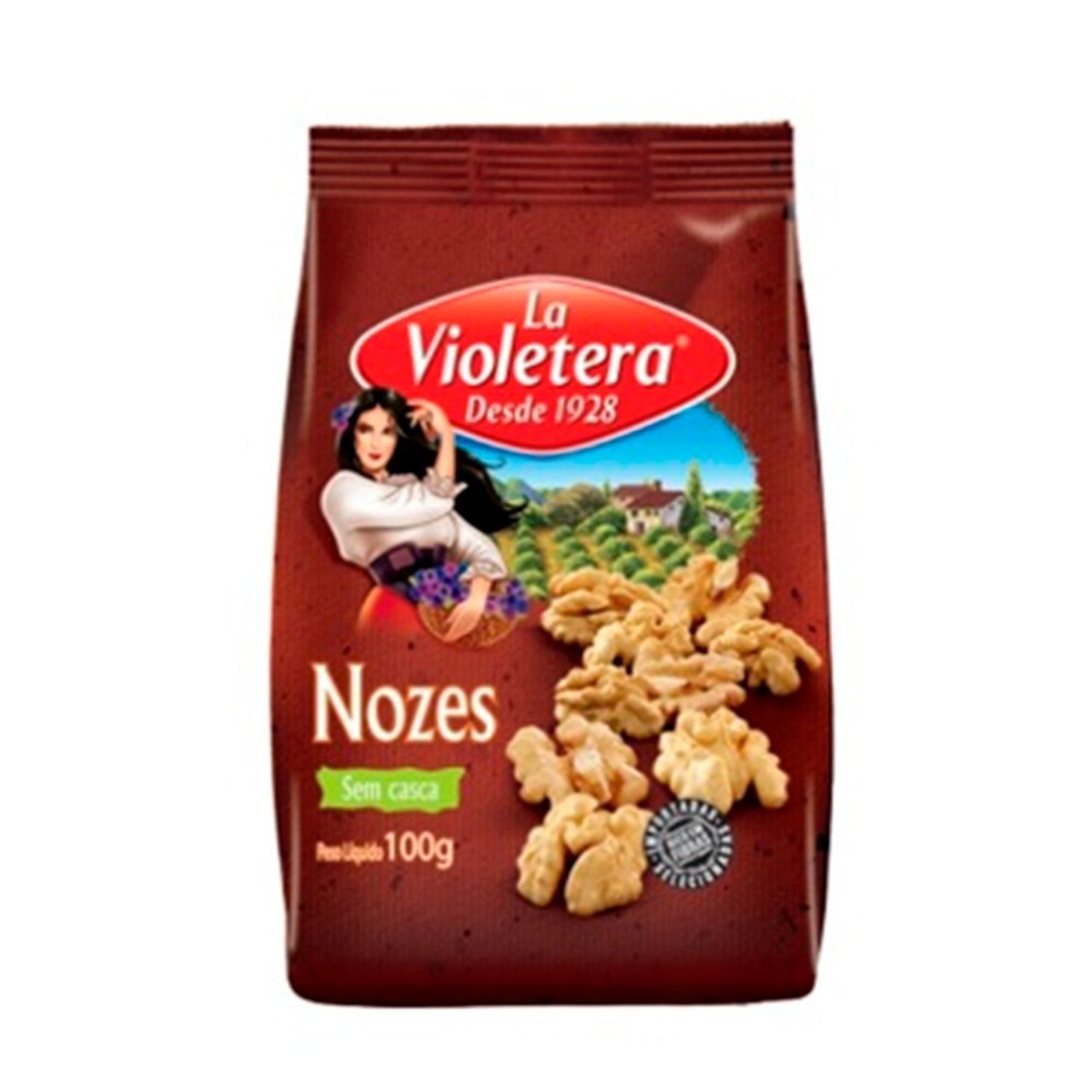 Nozes La Violetera Sem Casca Pacote 100G