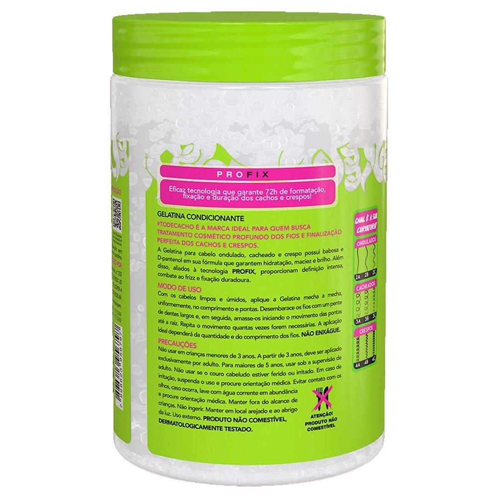 Gelatina Capilar Salon Line To de Cacho Super Definição 1Kg