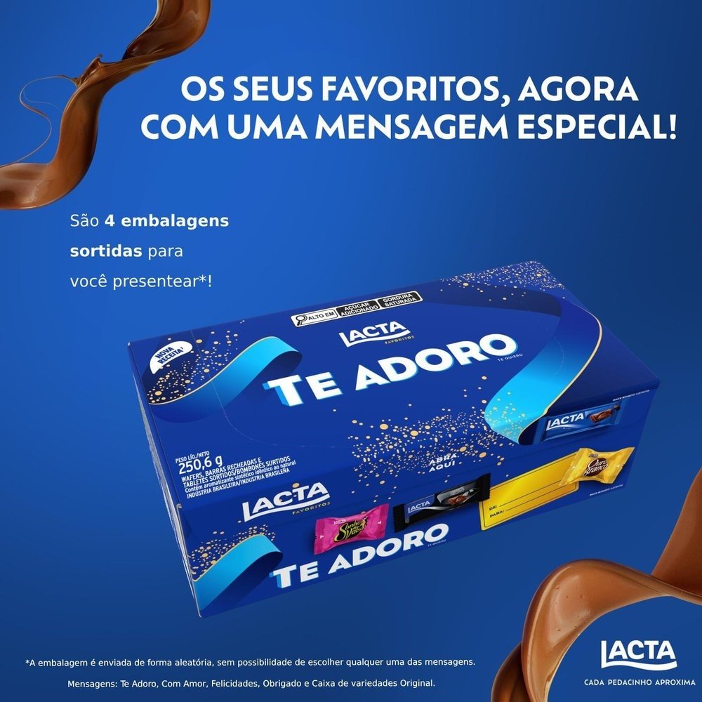 Chocolate Lacta Brand Favoritos Mix Variedades 250,6g