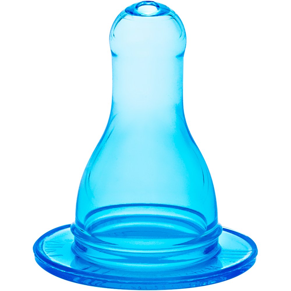 Bico Mamadeira Silicone Color Redondo Azul 0070