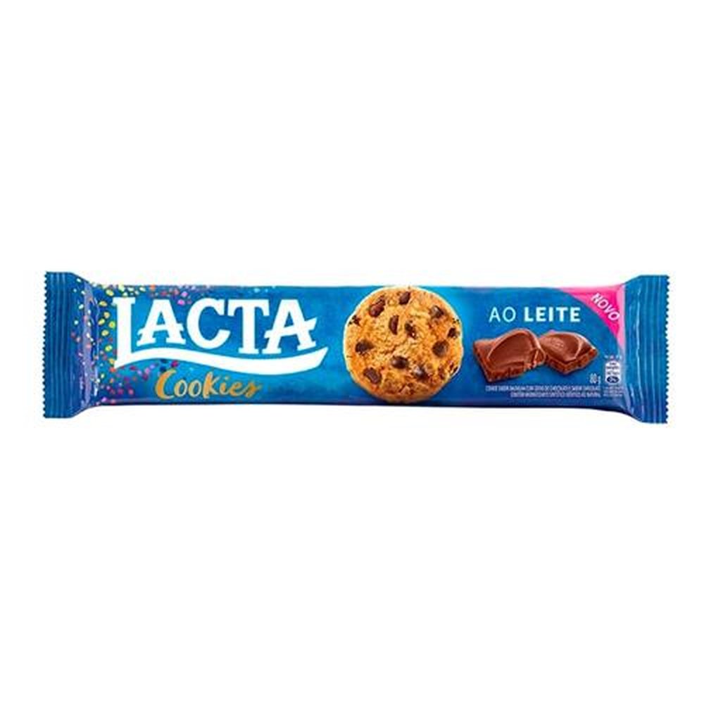 Biscoito Cookies Shot Lacta 80g