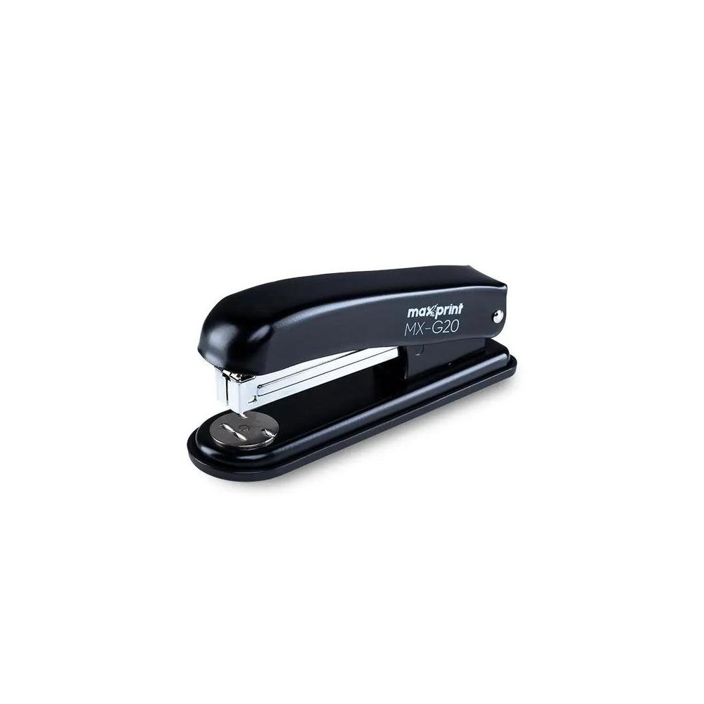 Grampeador Plastico Maxprint Mx-G20 P/ 20 Folhas Preto 711959.