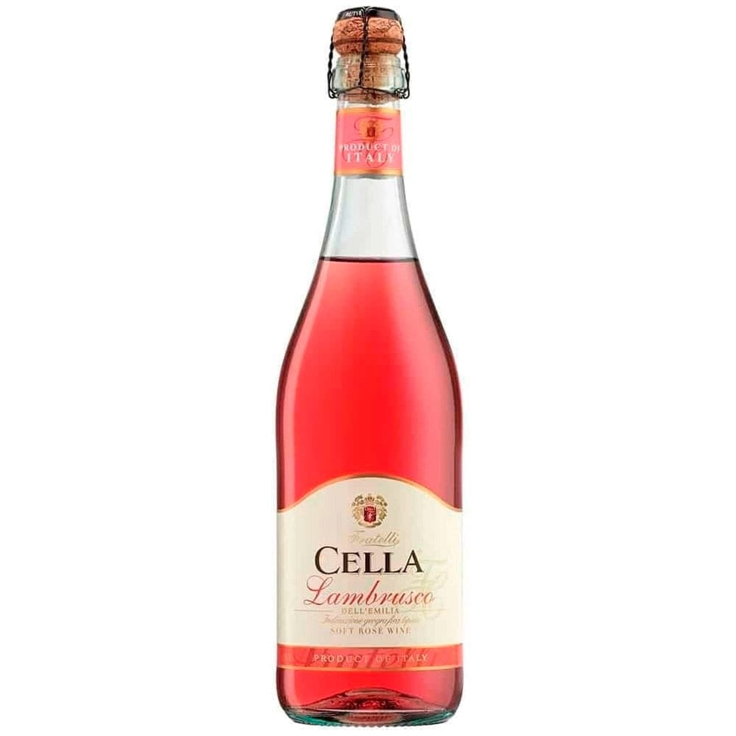 Vinho Rosé Italiano Lambrusco Cella 750ml