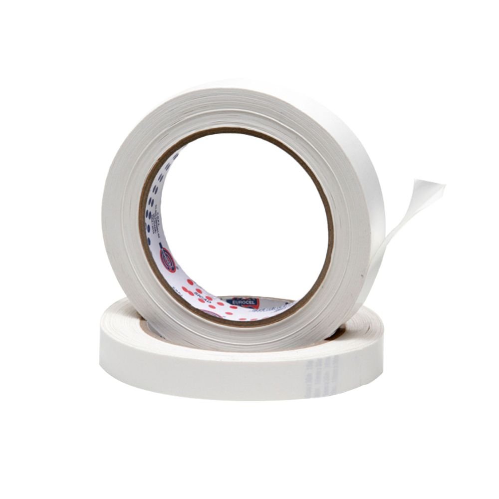 Fita Dupla Face Eurocel 12mmx30m Branco Dpf740