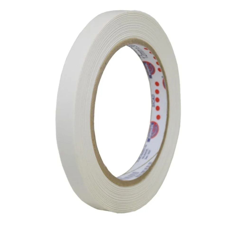 Fita Dupla Face Eurocel 12mmx30m Branco Dpf740