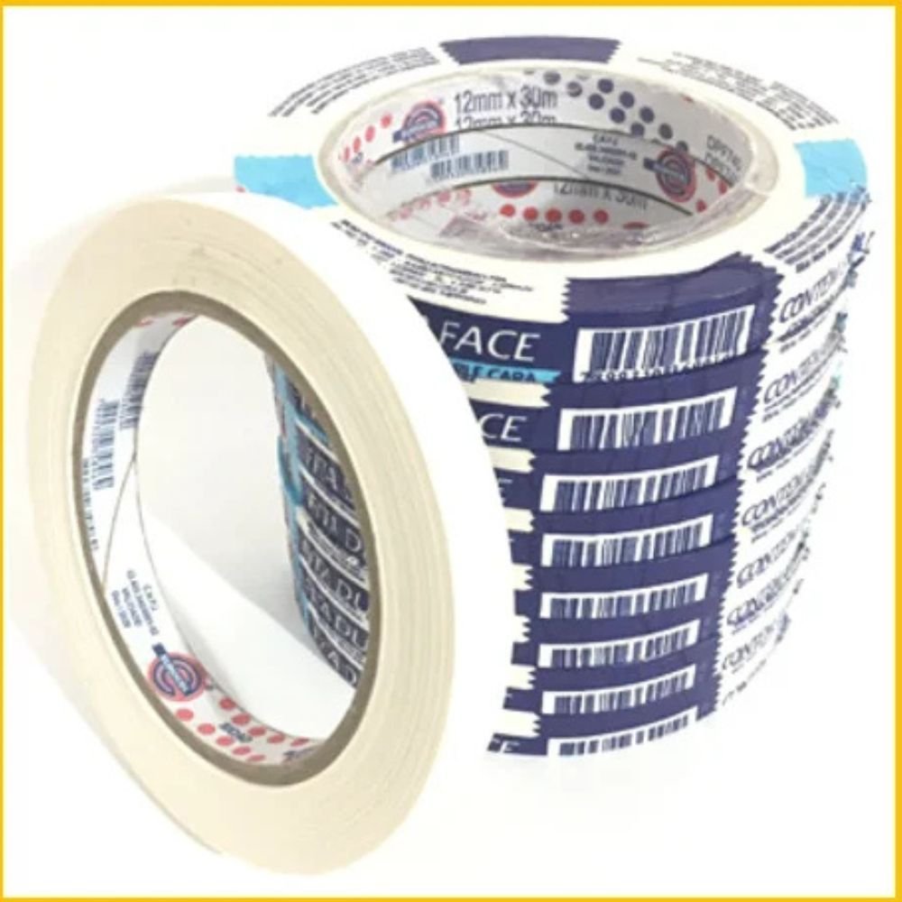 Fita Dupla Face Eurocel 12mmx30m Branco Dpf740