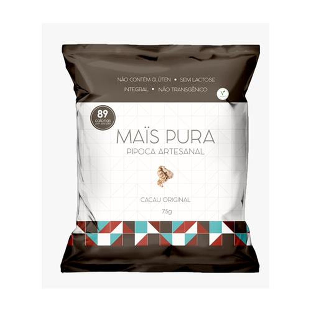 Pipoca Mais Pura Sabor Cacau Original 75g