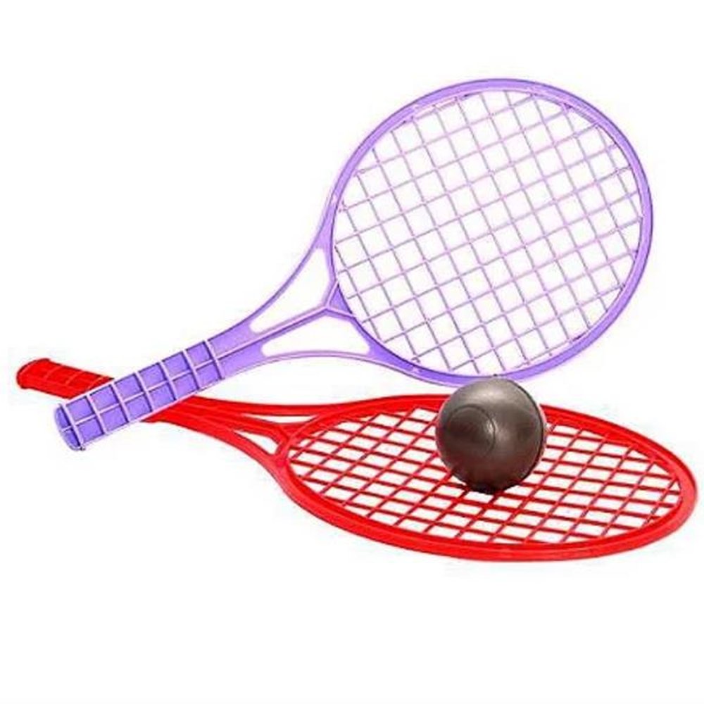 Raquete Tenis Plastica Com Bola