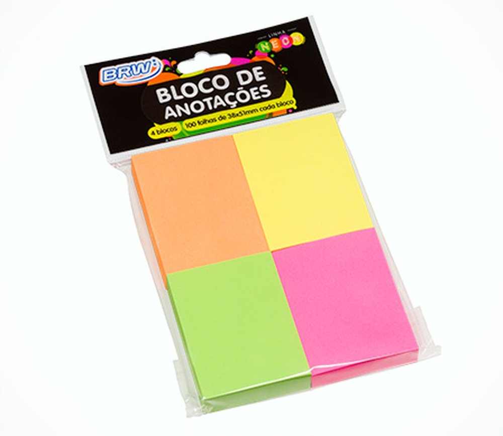Bloco Anotacoes Brw 38X51 Colorido 4/100 3899