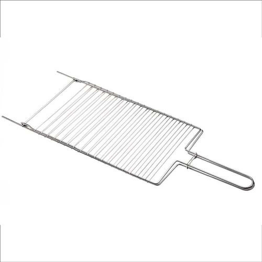 Grelha Dupla 54x17cm Simples Cromada Linha Chrome Taumer