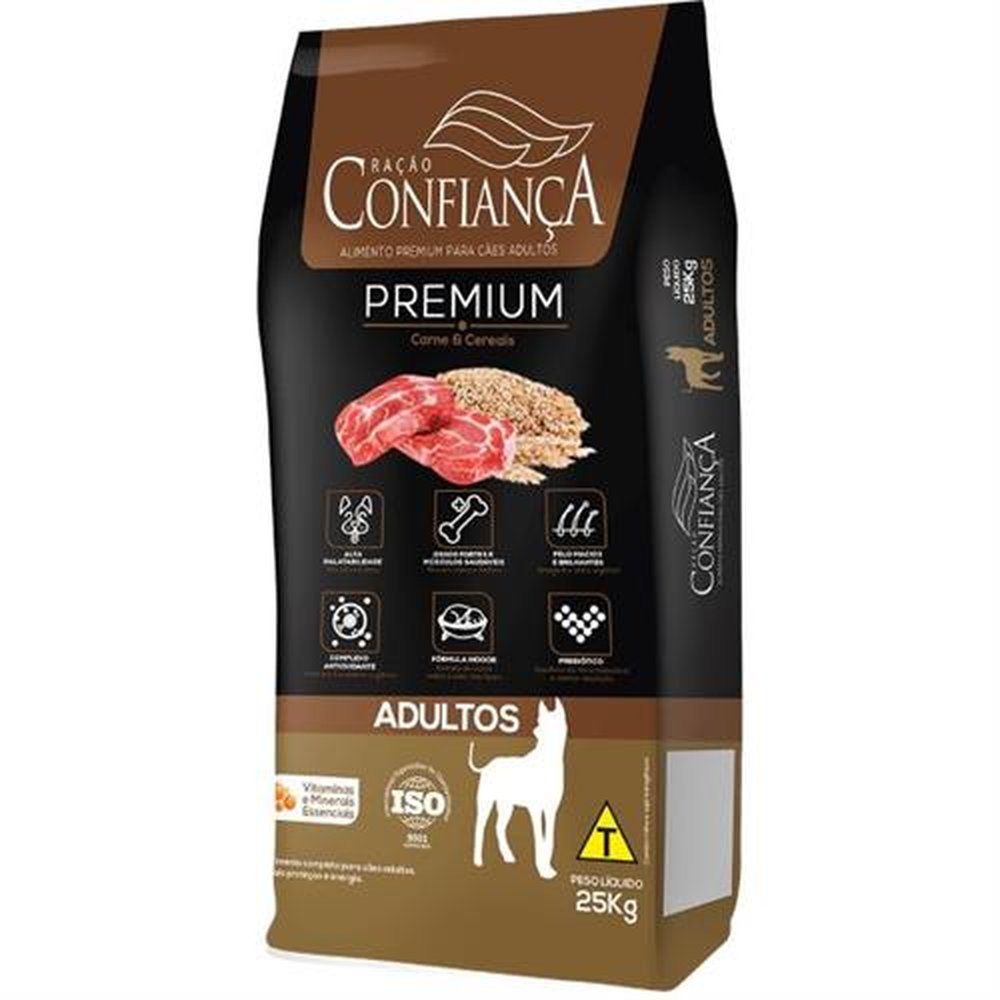 Ração Confiança Adulto 25kg