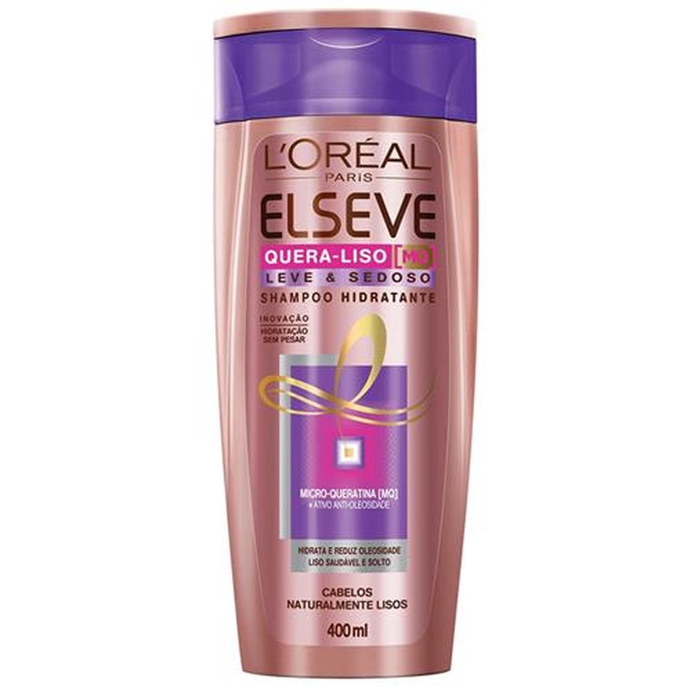 Shampoo Quero-Liso Micro Queratina 400ml - L'oréal