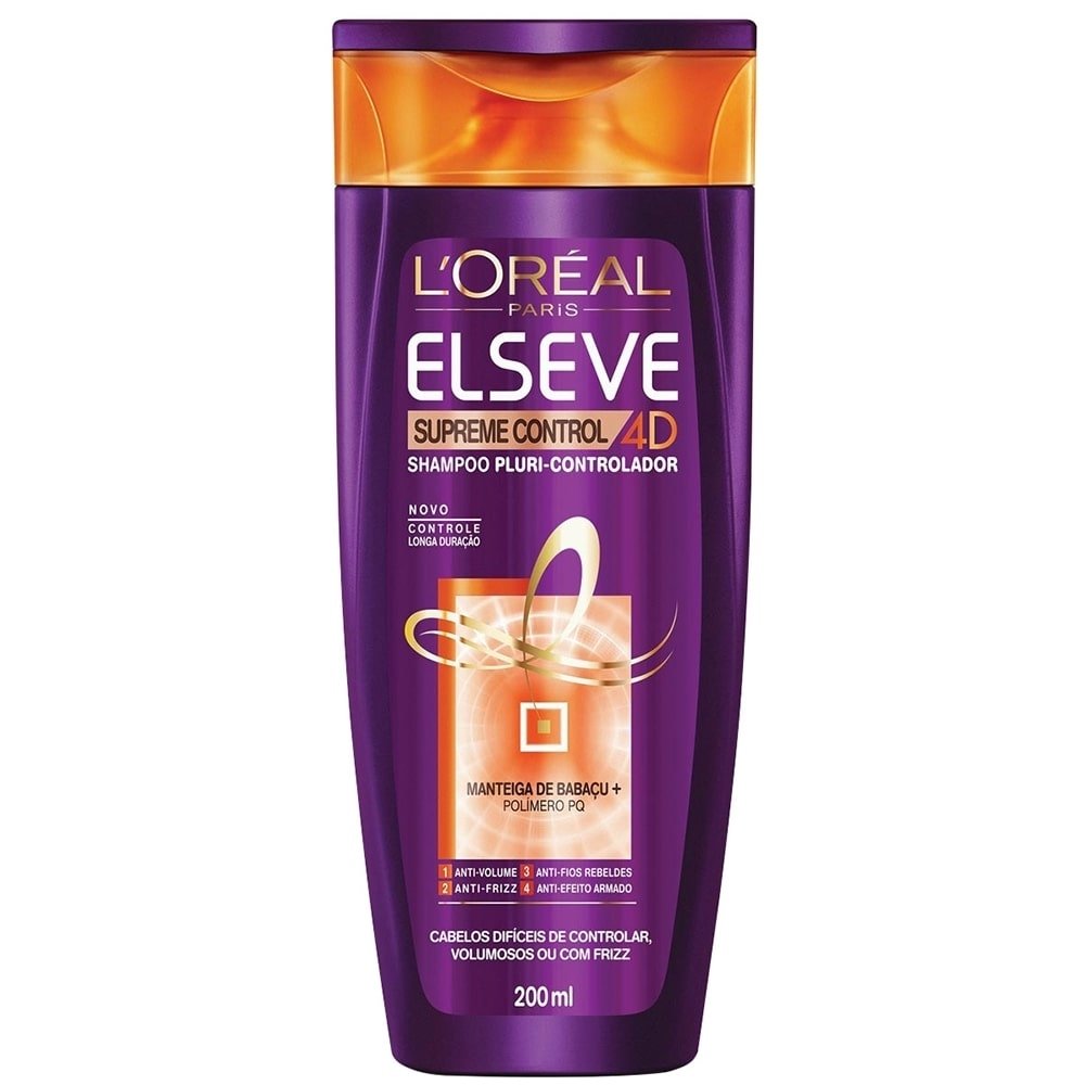 Shampoo L'oréal Elséve Supreme Control 4D 200ml