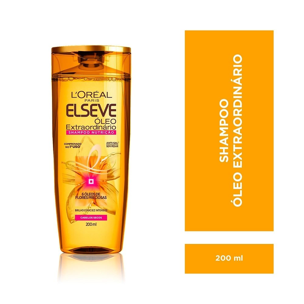 Shampoo Elséve Óleo Extraordinário 200ml - L'oréal