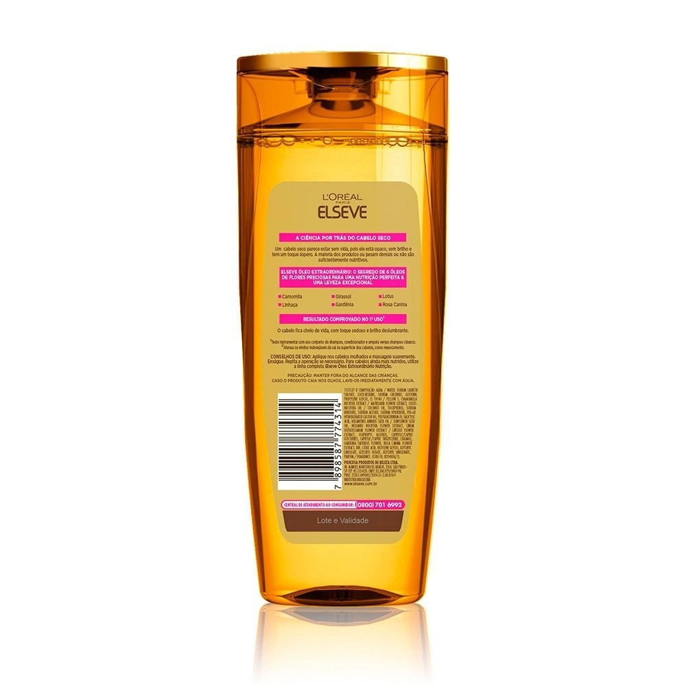Shampoo Elséve Óleo Extraordinário 200ml - L'oréal