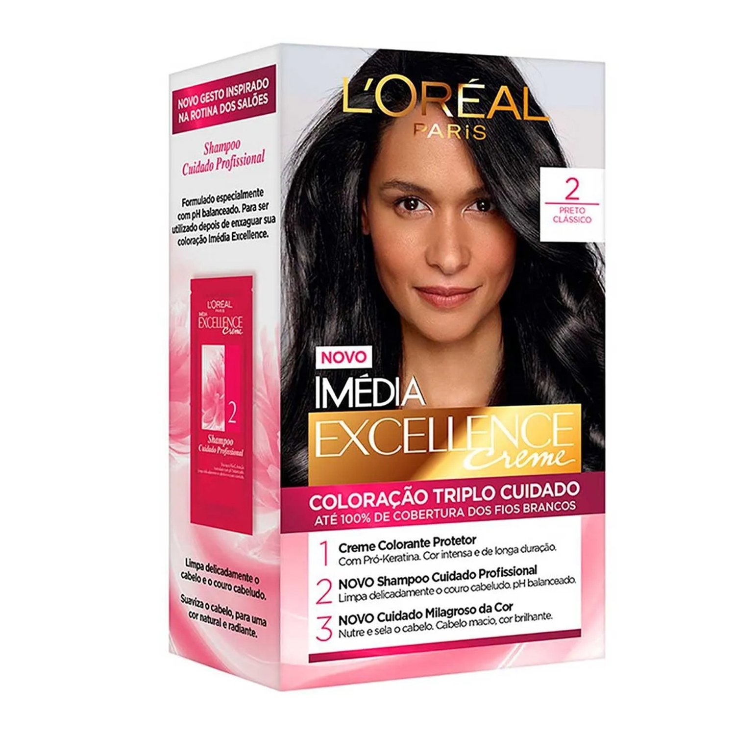 Tintura Imédia Excellence 2 Preto Clássico 47g