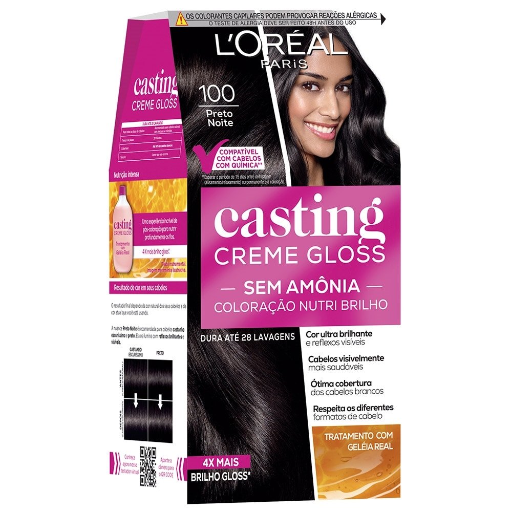 Tintura Casting Creme Gloss 100 Preto Noite