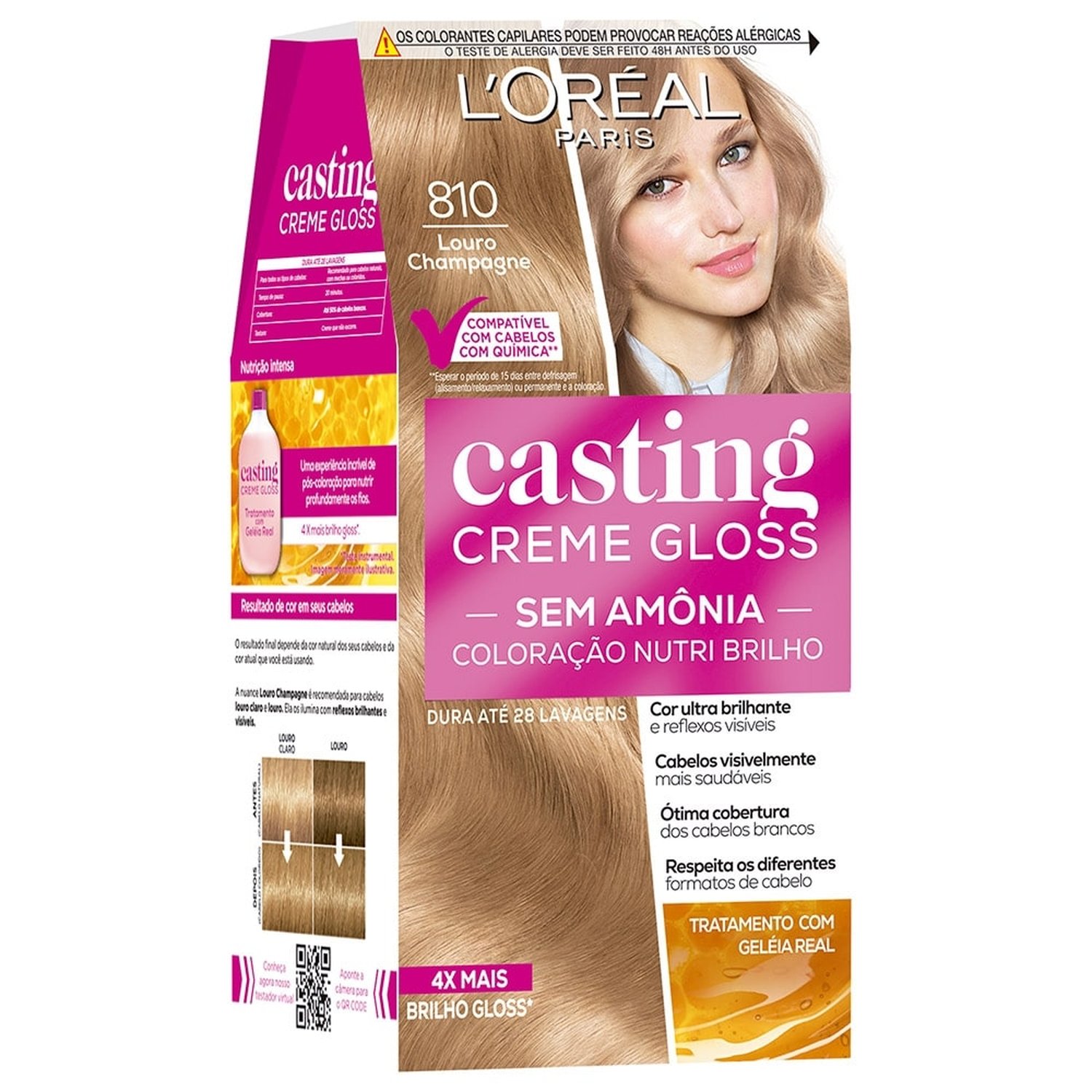 Tintura Casting Creme Gloss Louro Champagne 810