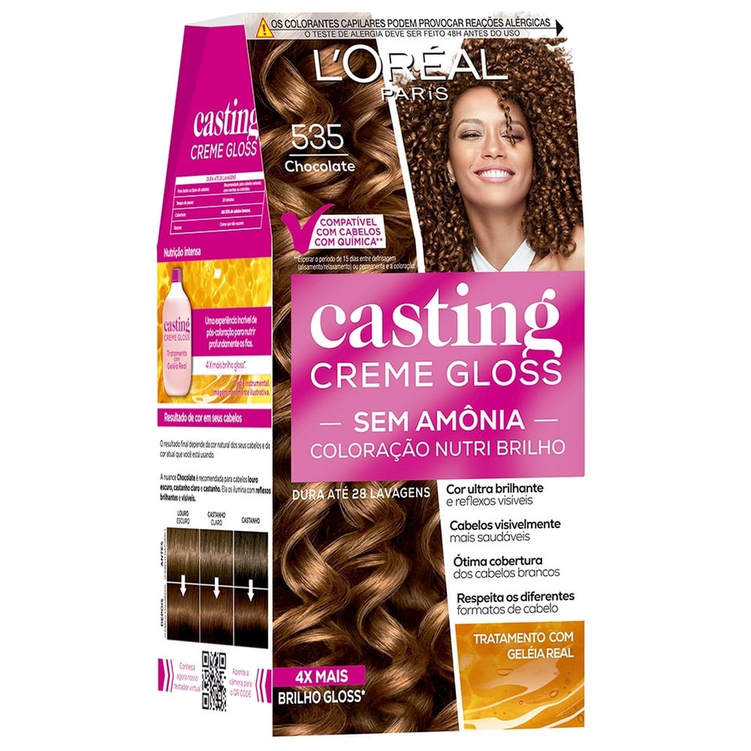 Tinta de Cabelo Loreal Casting Creme Gloss Chocolate 535