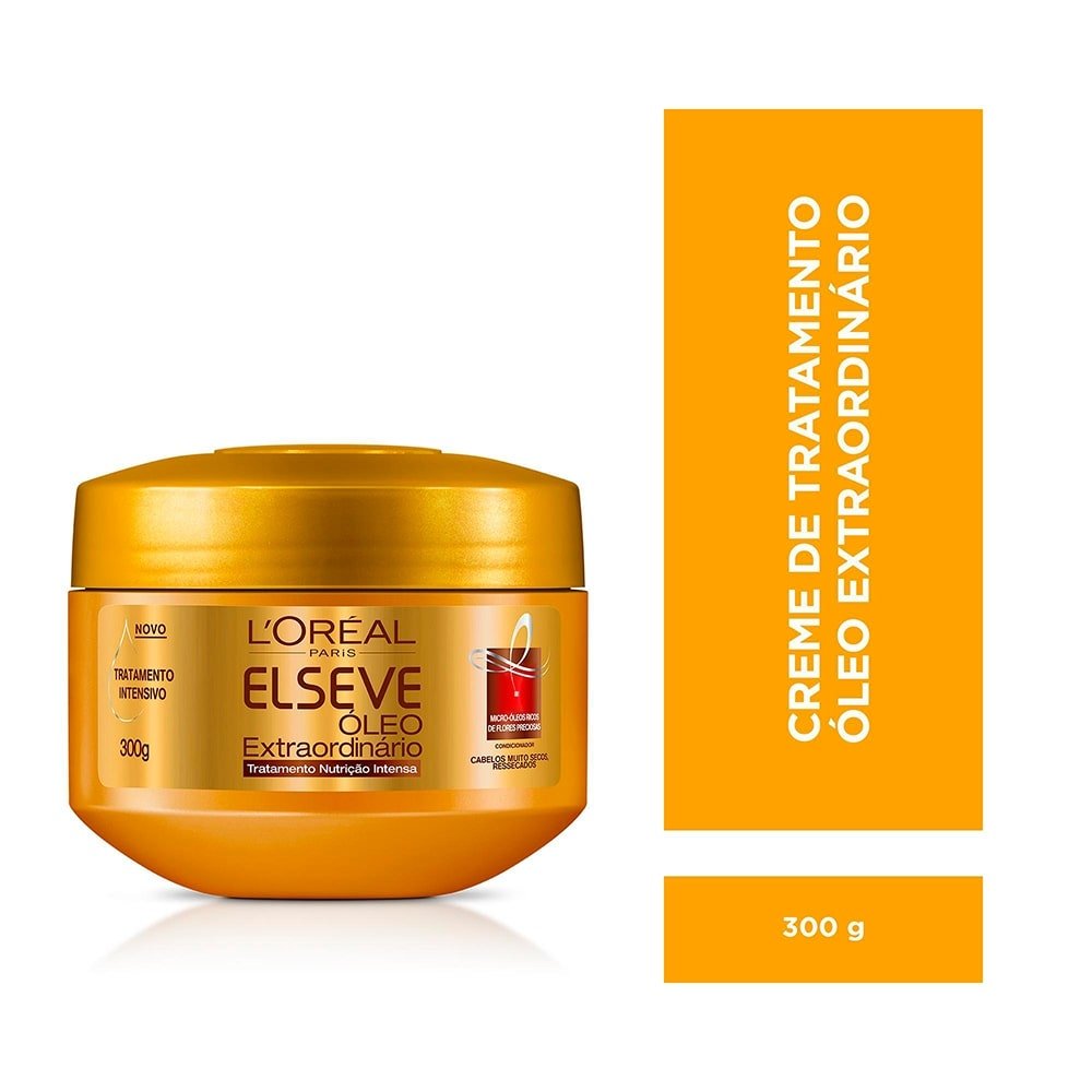Creme de Tratamento Elséve Óleo Extraordinário Nutrição Intensa 300g - L'oréal