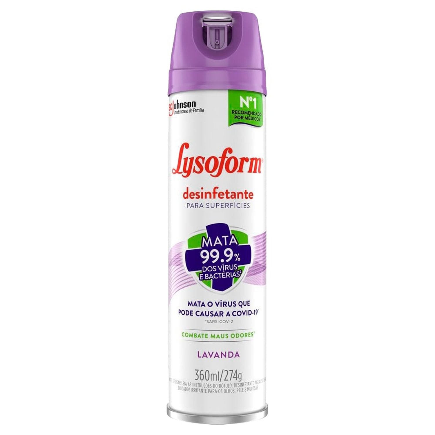 Desinfetante Lysoform Aerossol Lavanda 360ml