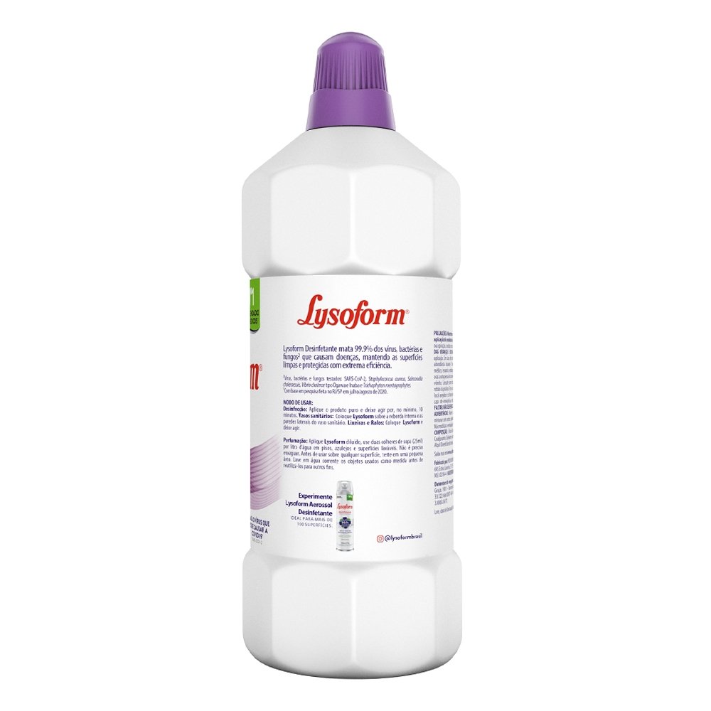 Desinfetante Líquido Lysoform Lavanda 1L