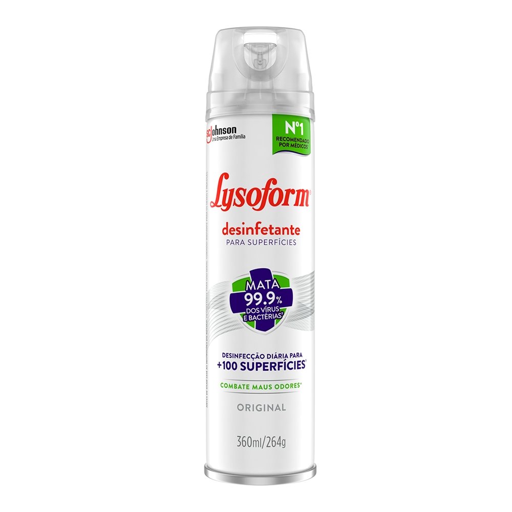 Desinfetante Lysoform Aerossol Original 360ml