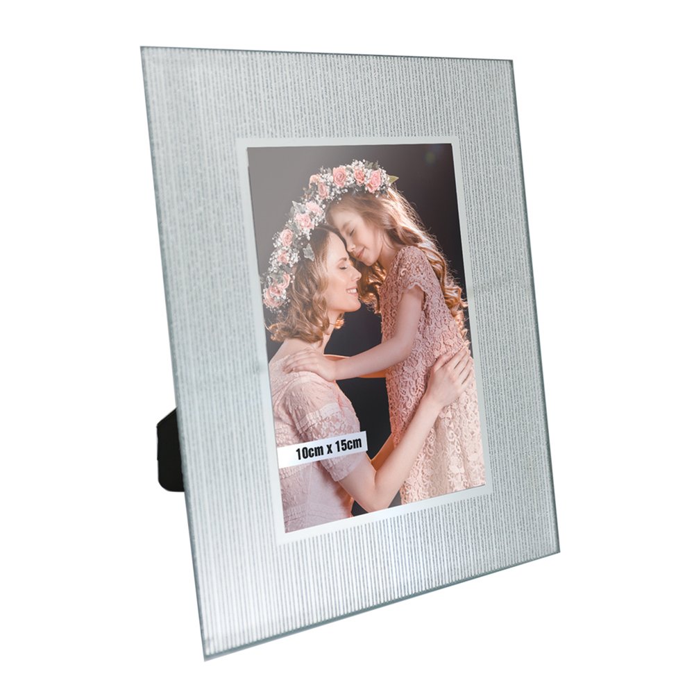 Porta Retrato Vidro Glamour 10x15cm