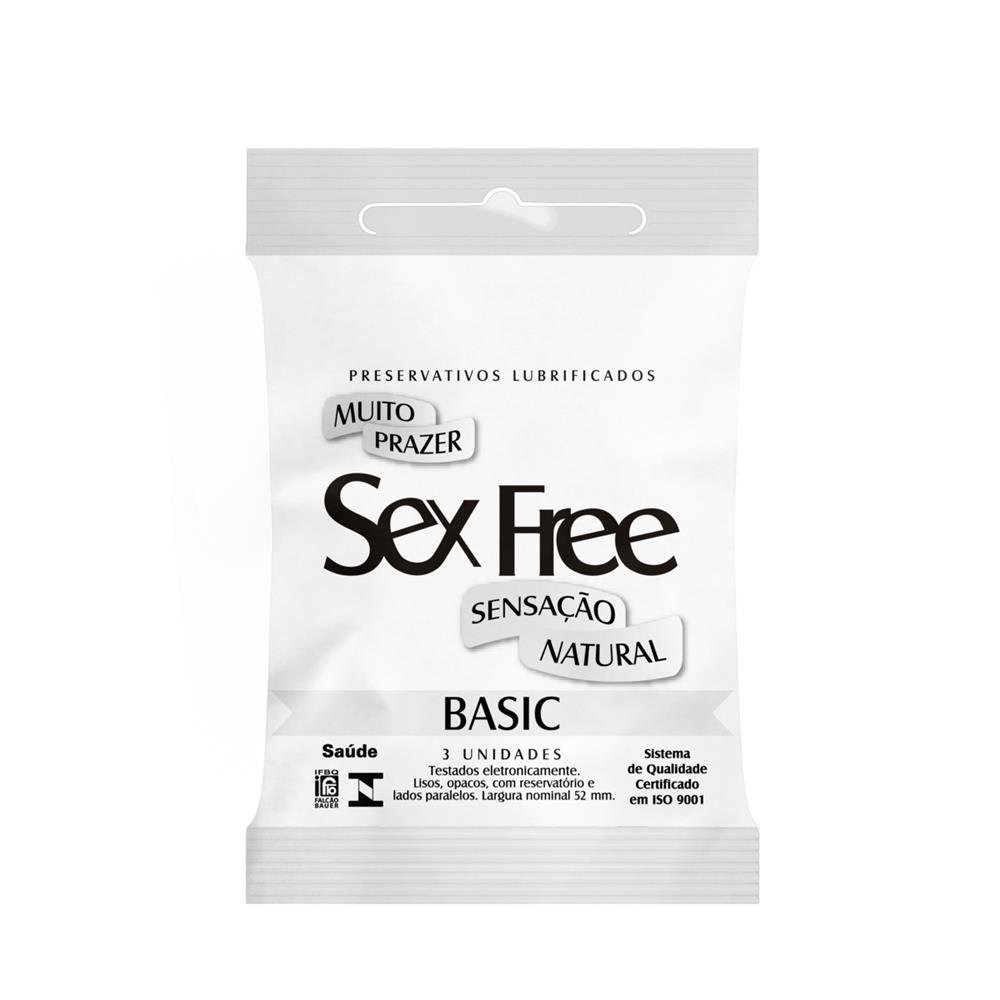 Preservativo Sexfree Basic Lubrificado 1x3