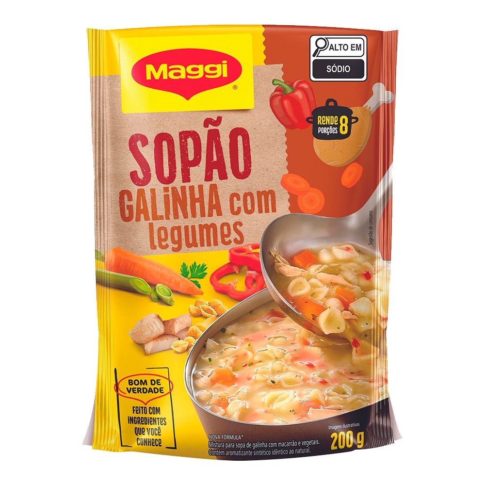 Sopão Maggi Galinha com Legumes 200g