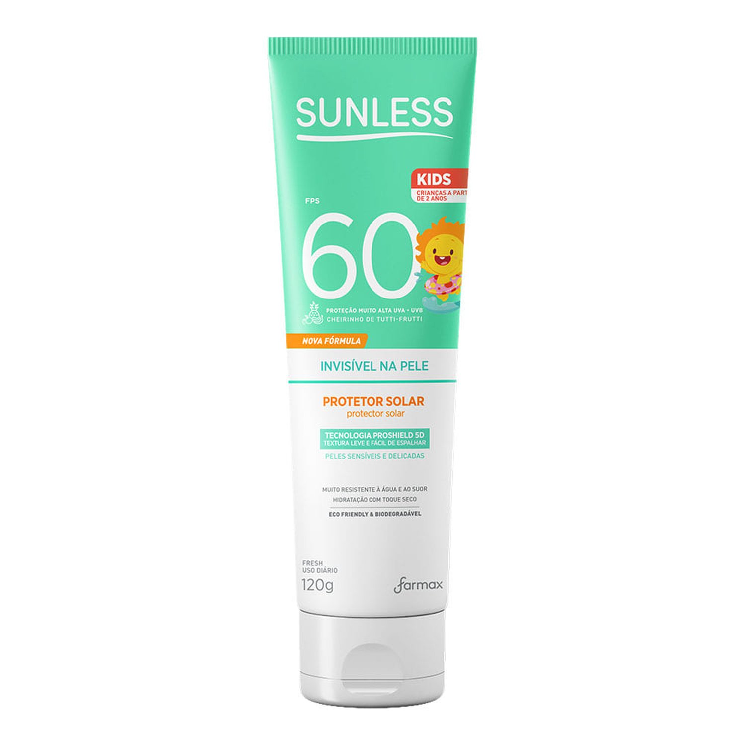Protetor Solar Sunless Kids Toque Seco Fps-60 120Gr